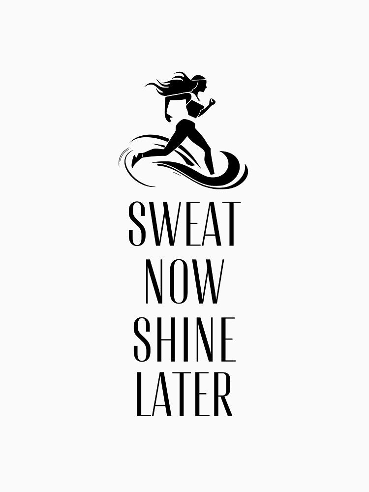 Sweat now, shine later womens fitness by JOSHS-TEES Unisex , , , Long Sleeve Tee