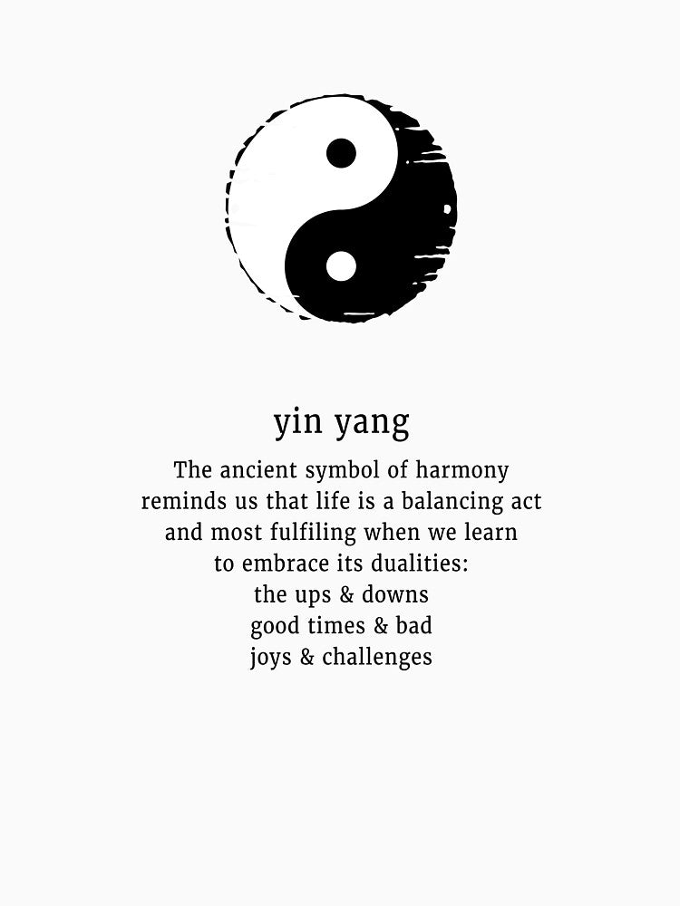 Yin Yang Quote by Peace And Yogi