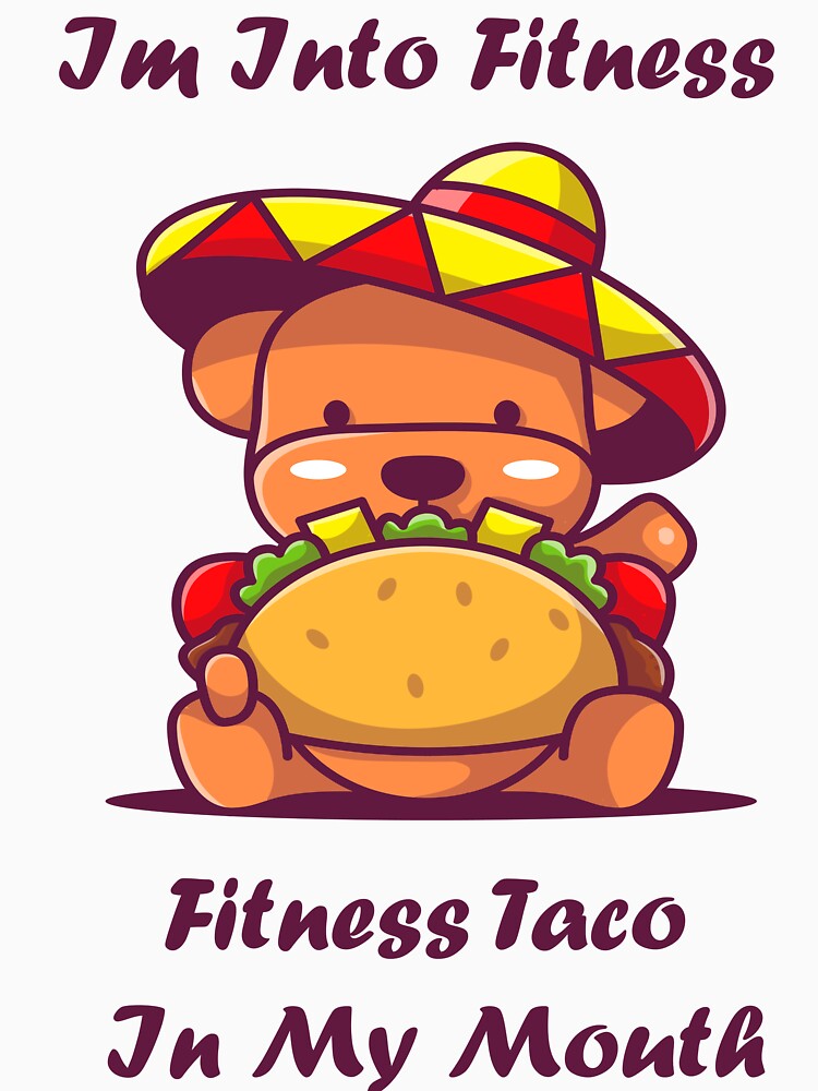 Im Into Fitness Taco In My Mouth by elgharbali Unisex , , , Long Sleeve Tee