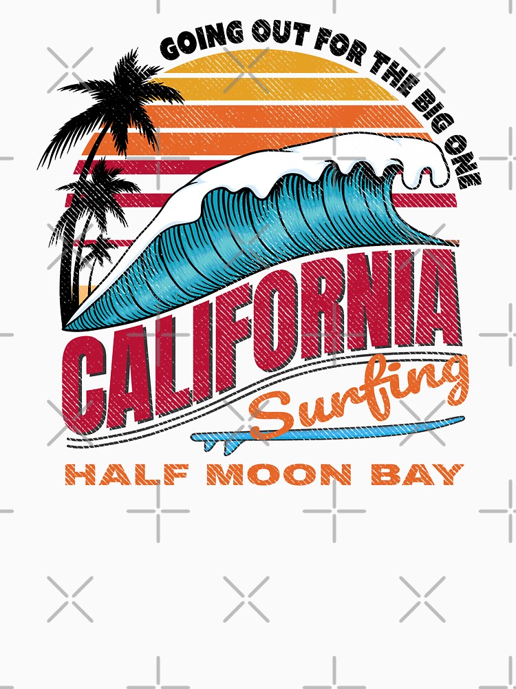 California Half Moon Bay Big Wave Surfing by Fitbys Unisex , , , Long Sleeve Tee