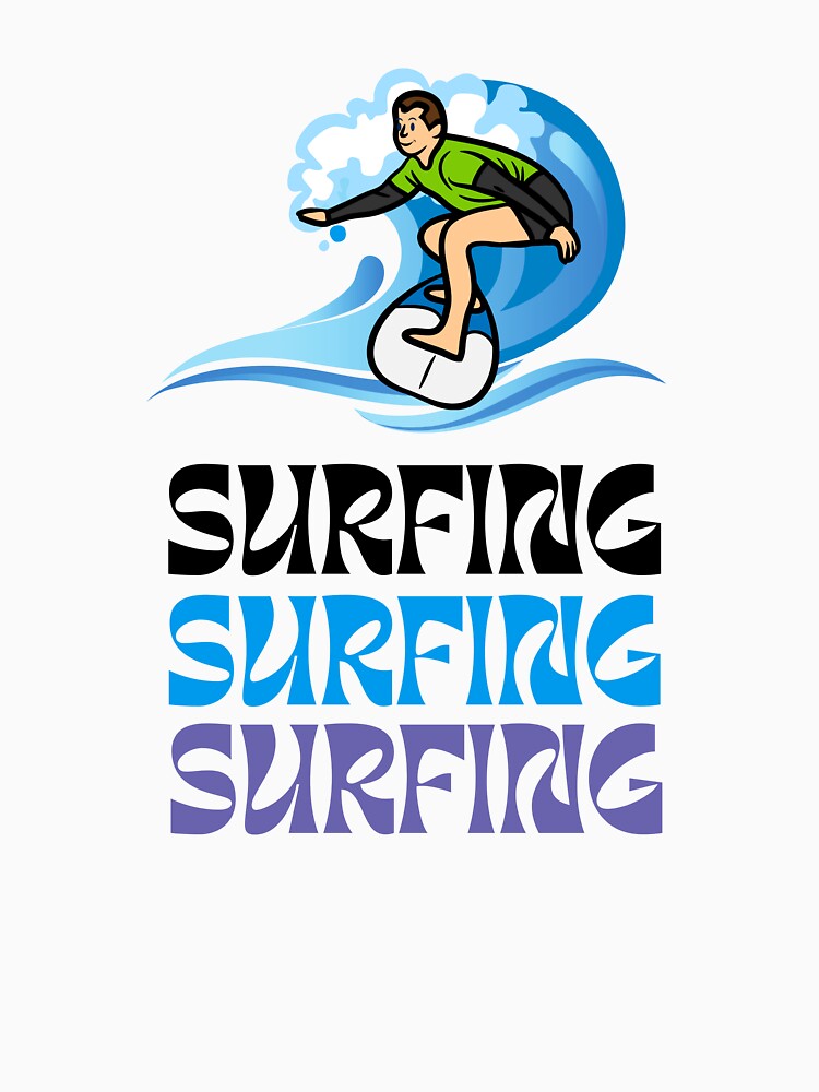 Surfing is my passion by Spreading Smile Unisex , , , Long Sleeve Tee