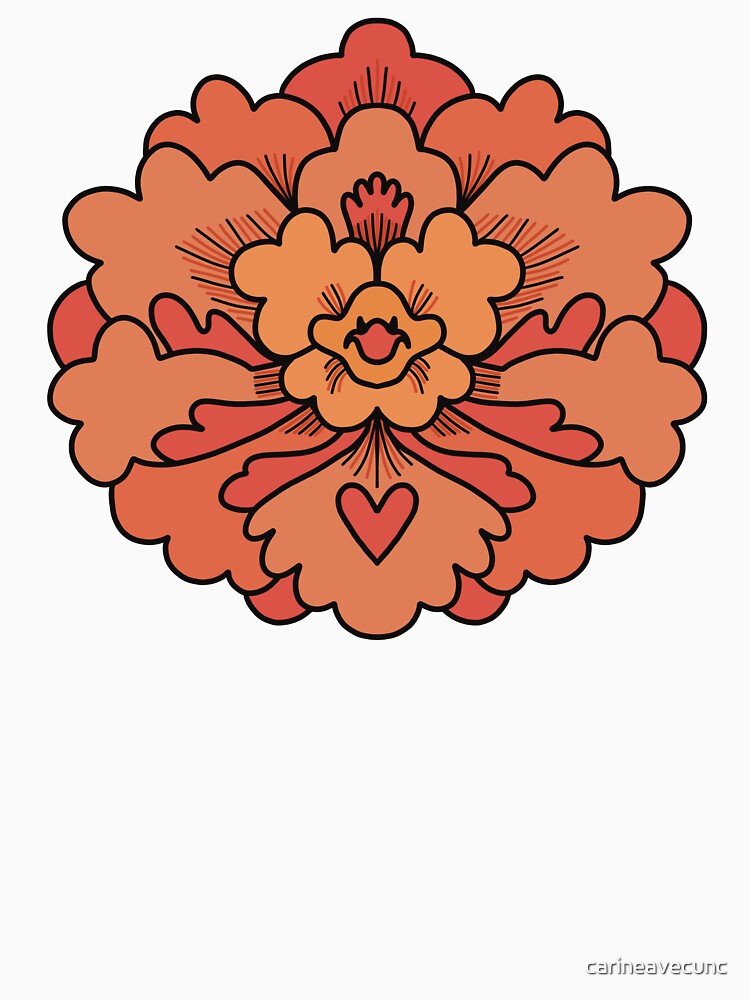 Peony peach by carineavecunc Unisex , , , Long Sleeve Tee