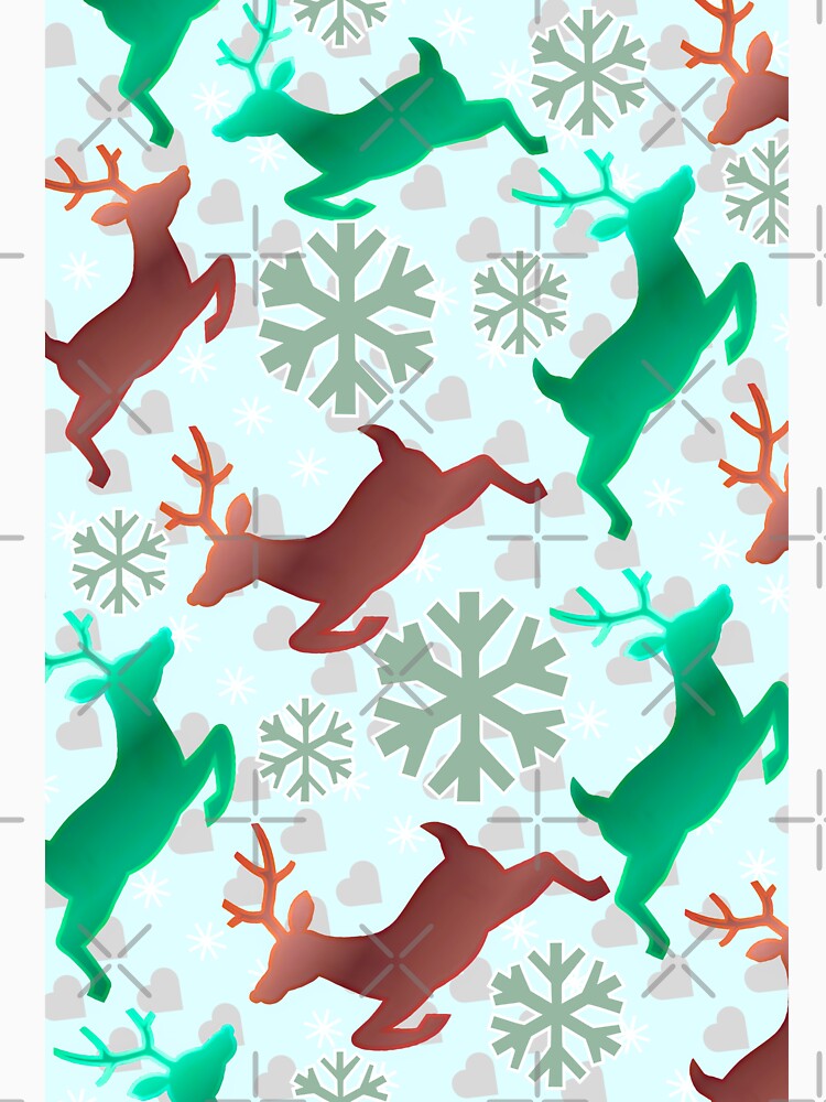 Festive Reindeer Christmas Pattern by HopeAndHustle