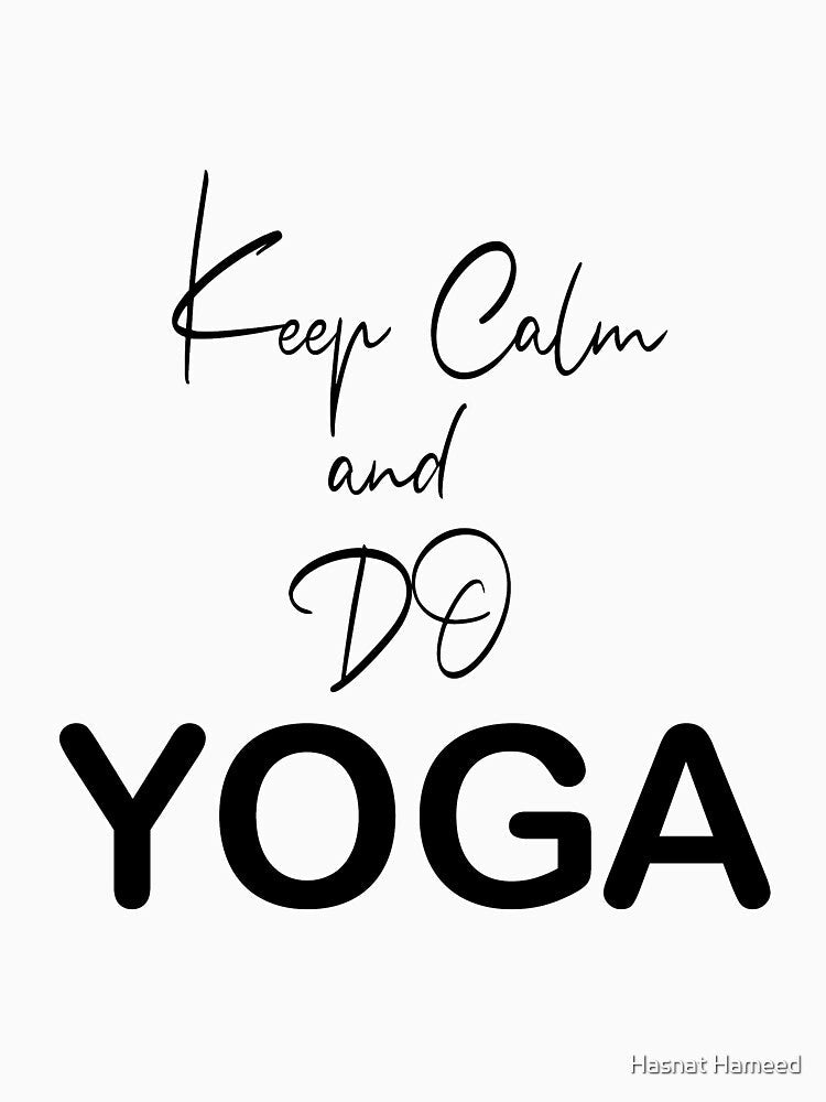 Calm yoga tshirt by Hasnat Hameed Unisex , , , Long Sleeve Tee