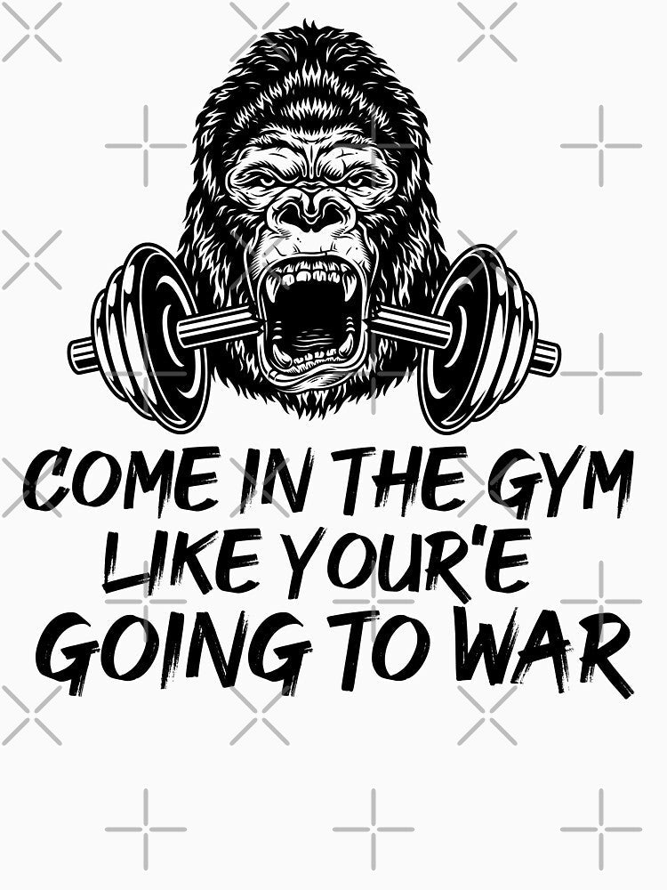 Come in The gym like your'e going to war by SHINIGAMI-SHOP Unisex , , , Long Sleeve Tee