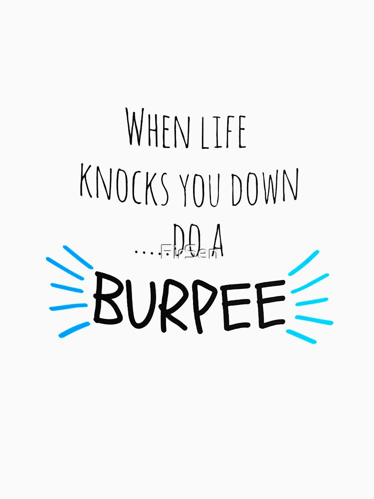 Fitness motivation gifts - when life knocks you down do a burpee - burpees exercise quote coffee mug for personal trainer by FirSen