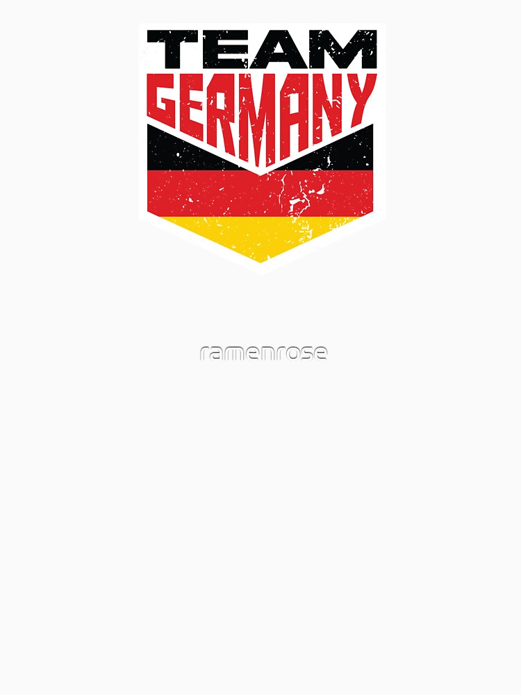 Team Germany, Deutsch Distressed Flag, Vintage Supporter Sport by ramenrose