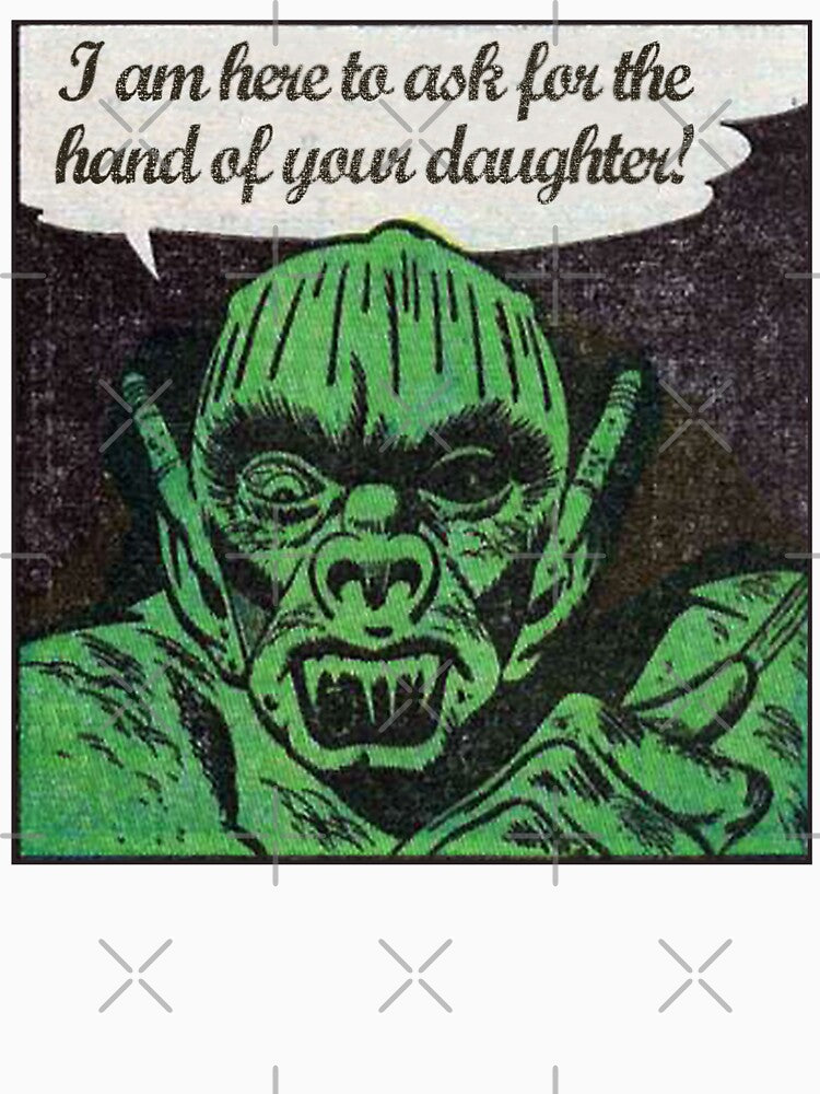 Vintage Son in Law Daughter Hand Marriage Retro Horror Monster Gift by TheAplus