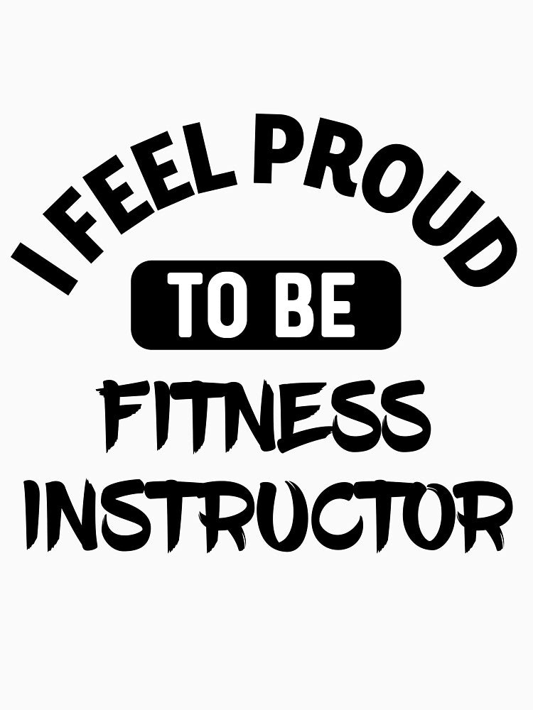 I feel Proud to be fitness instructor by bumperapparels Unisex , , , Long Sleeve Tee
