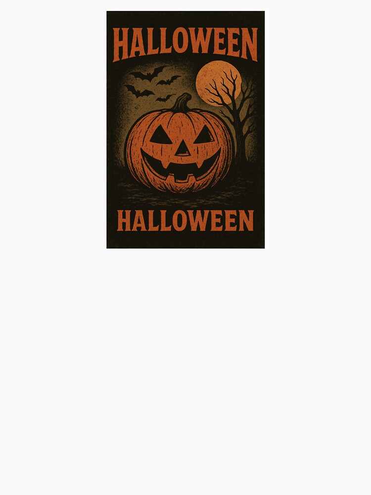 Retro Halloween Pumpkin — Vintage Horror Night Design by BlackStarShop77