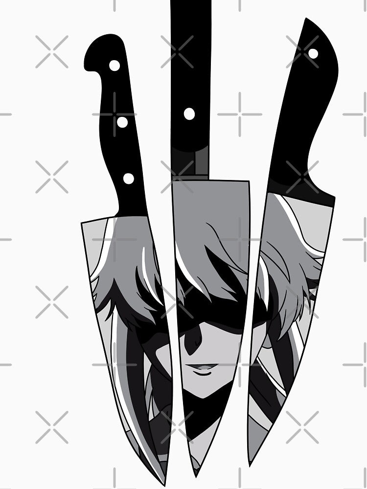 Yuno Gasai on Knives by deadtxt Unisex , , , Long Sleeve Tee
