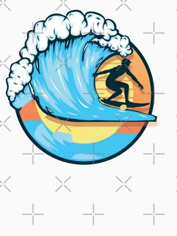Vintage surfing by Achmarry Unisex , , , Long Sleeve Tee