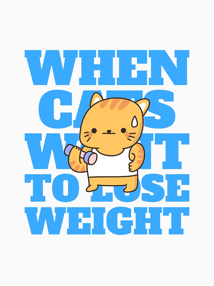 When cats want to lose weight tshirt by Eugenie974 Unisex , , , Long Sleeve Tee