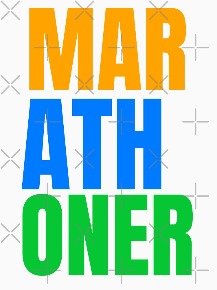 Marathoner Large Letters by Marathon-Runner