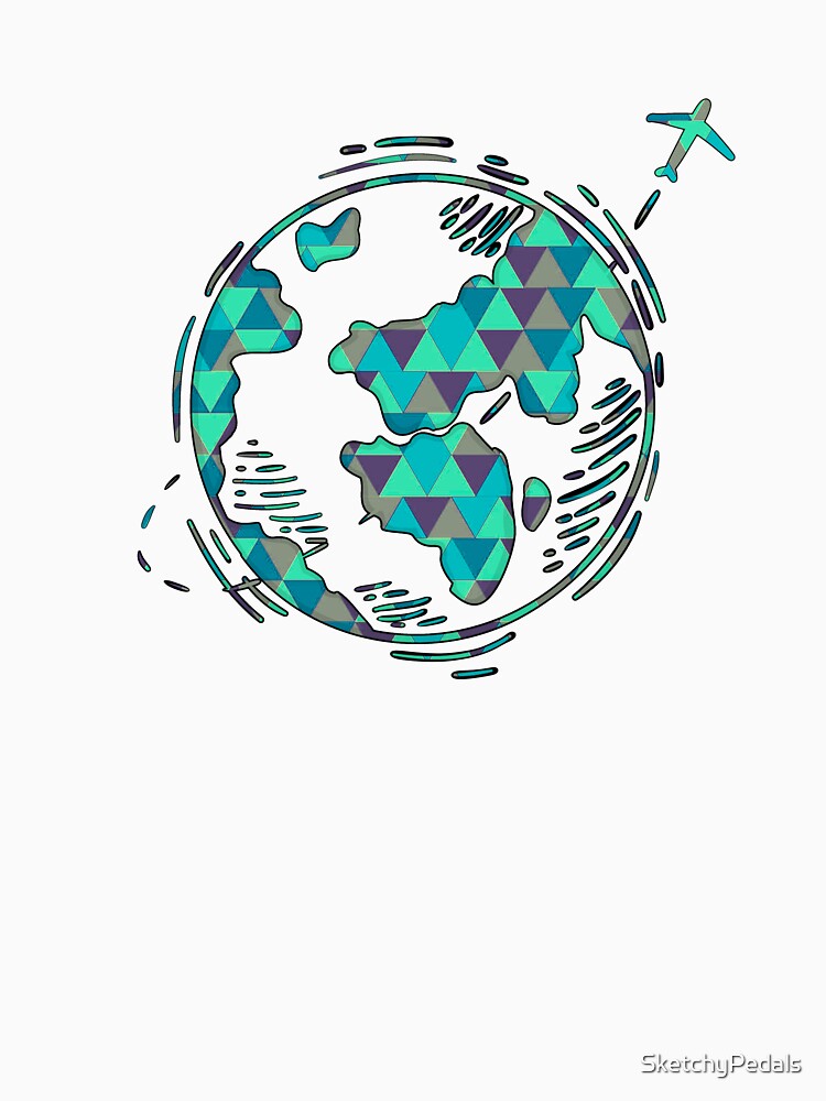 travel design by SketchyPedals Unisex , , , Long Sleeve Tee