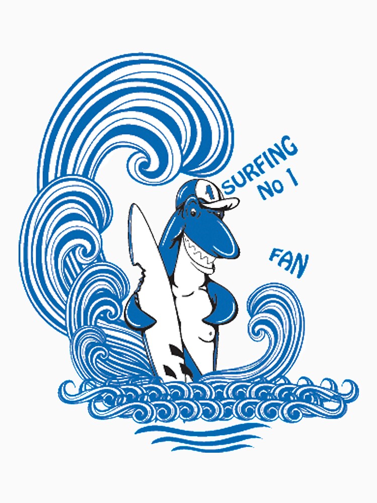 Surfing number 1 fan - Awesome surfer Gift by Teenation9 Unisex , , , Long Sleeve Tee