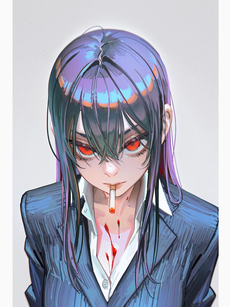 Dark Anime Girl Noir Illustration Art by HERRSCHER AGGA STUDIO Unisex , , , Long Sleeve Tee