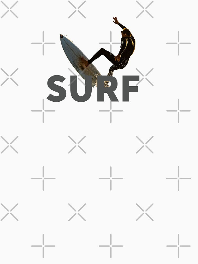 SURF - SURFING - MINIMALIST - MINIMAL - SURF RETRO by Tropical Blood Unisex , , , Long Sleeve Tee