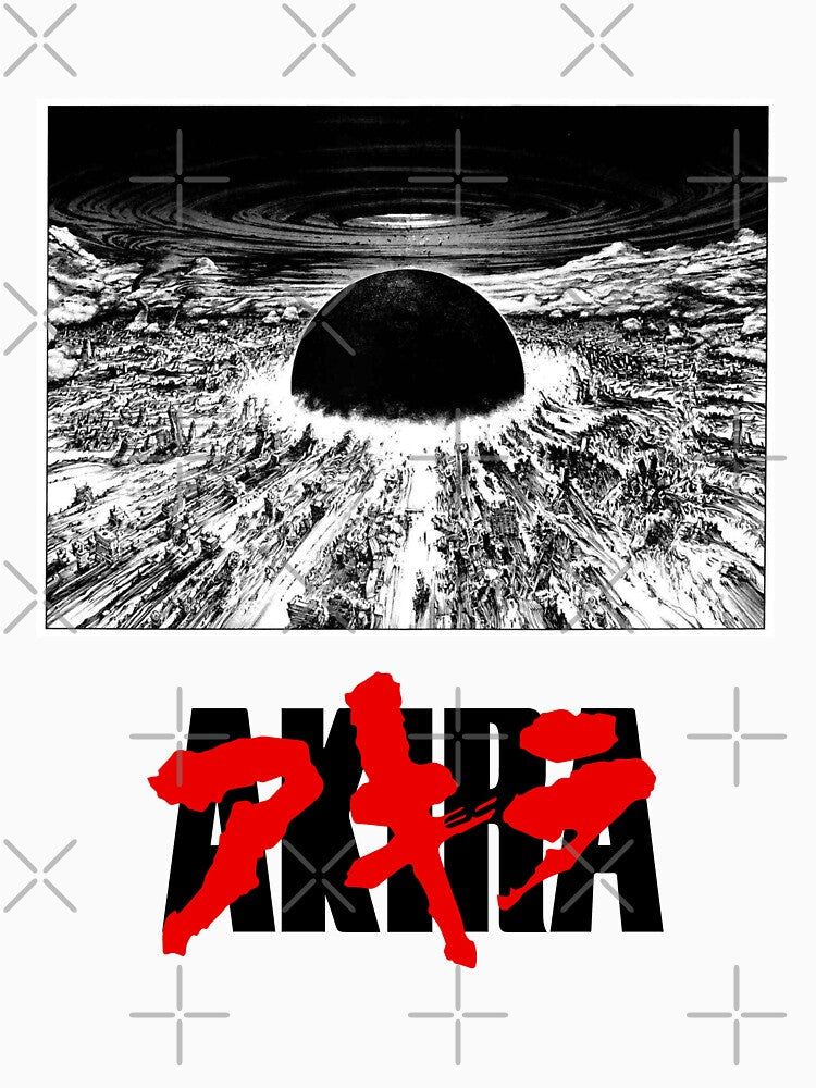 Akira Explosion with Logo by bananashirts Unisex , , , Long Sleeve Tee