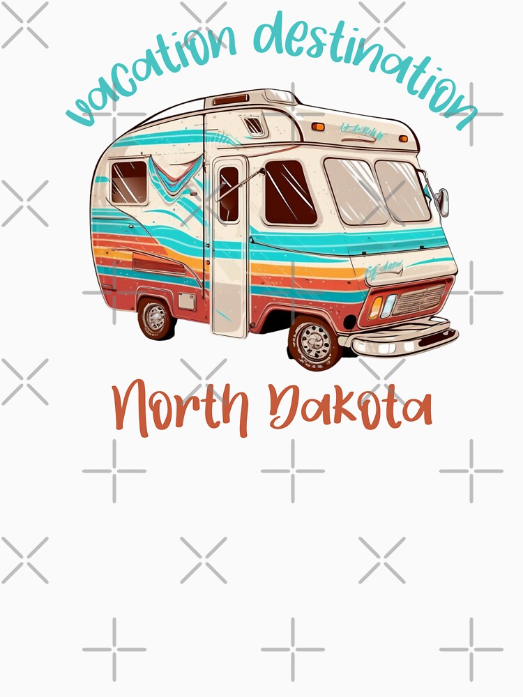 Vacation Destination North Dakota T-Shirt by MarqisStudio