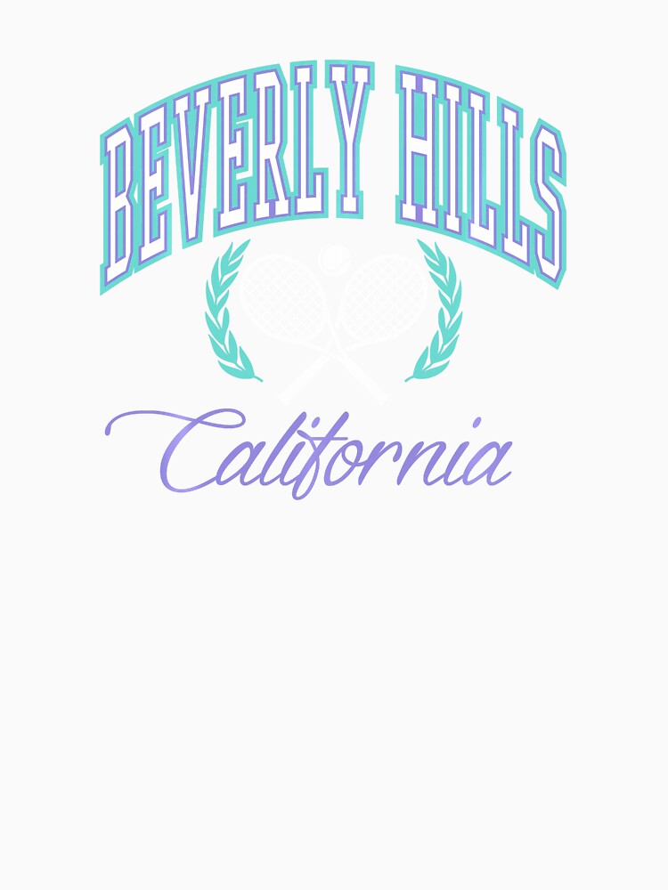 Beverly Hills Tennis Crest California Vintage Sport Style by WayTBeenkenArt