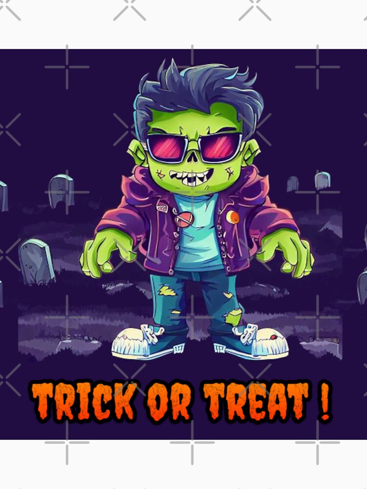 Frankestein Trick Or Treat Shirt - Vintage Monster Design for Halloween Party & Classic Horror Lovers Tee by ONIX23