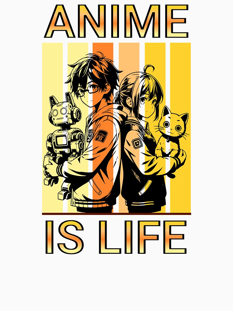Anime Is Life by I-I-Trading-Co Unisex , , , Long Sleeve Tee