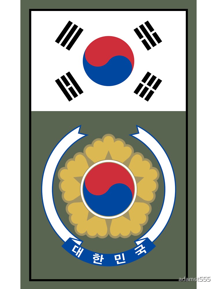 South Korea Flag and Coat of arms by adamst555 Unisex , , , Long Sleeve Tee