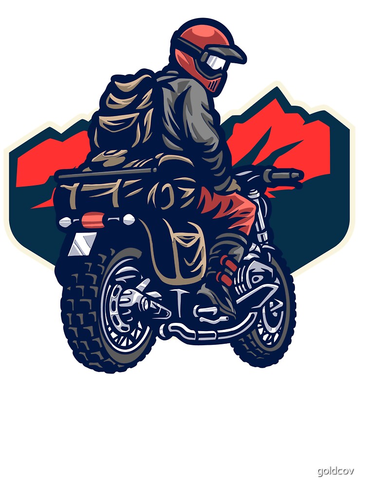 Motorcycle World Travel by goldcov Unisex , , , Long Sleeve Tee
