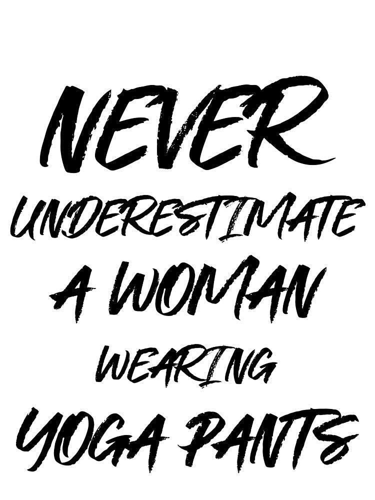 Funny Woman Wearing Yoga Pants by RiseandShineTee Unisex , , , Long Sleeve Tee