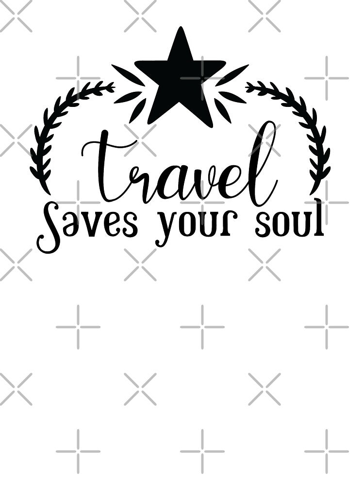Travel saves your soul - travel by cruzzcreation Unisex , , , Long Sleeve Tee