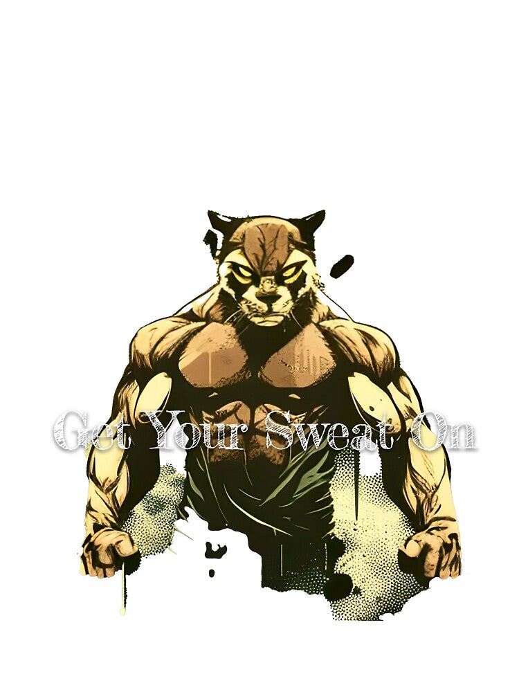 Get Your Sweat OnDesignBodybuilding Fitness Gym Workout Exercise Merch Print Design by tengamerx