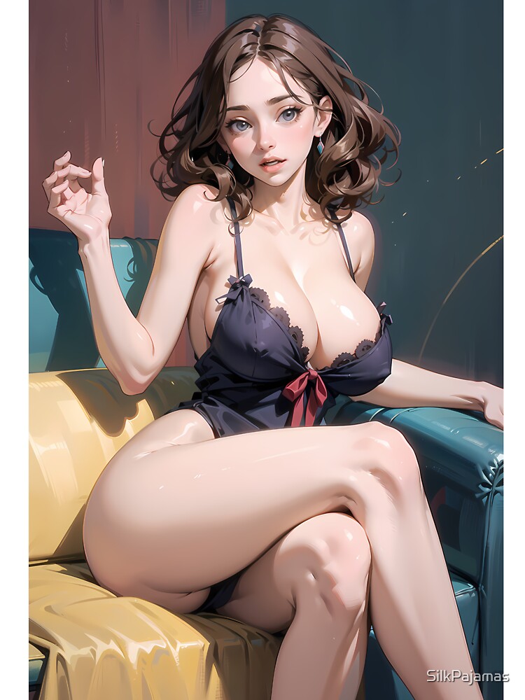 Sexy naked anime Girl by SilkPajamas Unisex , , , Long Sleeve Tee