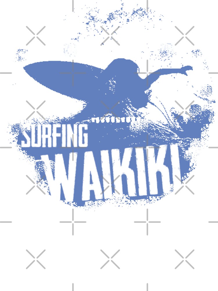 Surfing Waikiki by helenacooper Unisex , , , Long Sleeve Tee