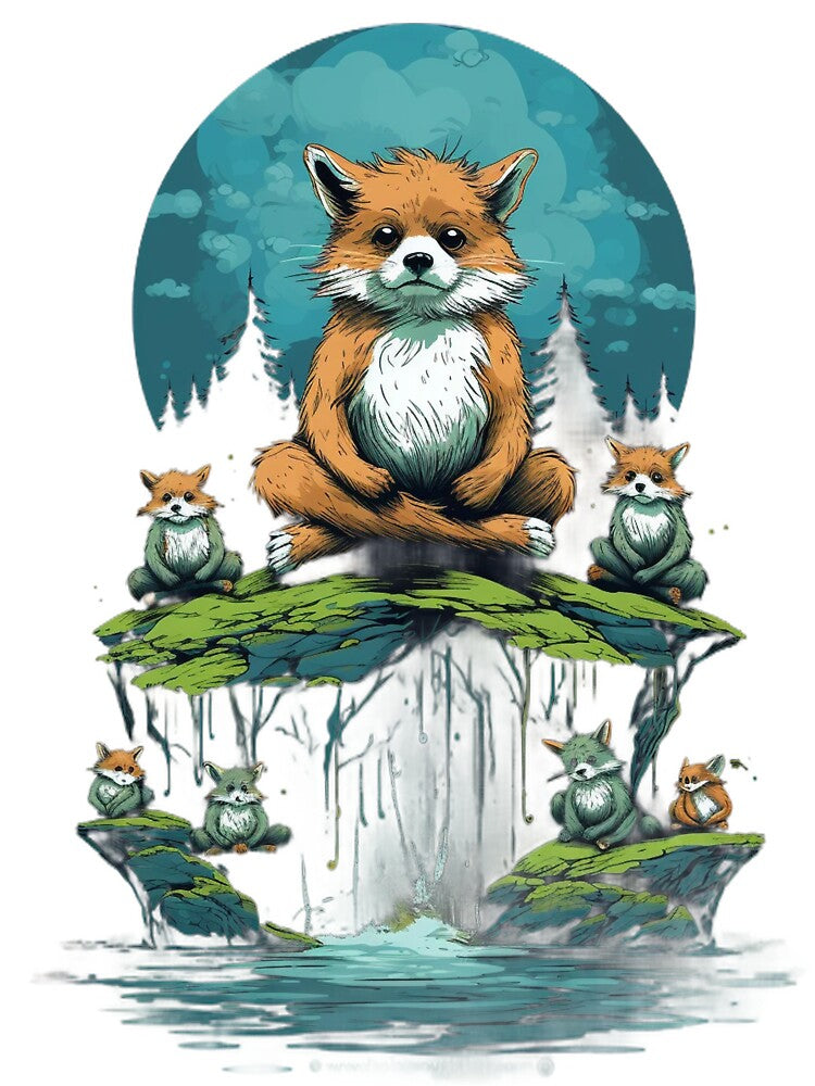 Zen Menagerie: Yoga with a Wild Twist by pickaxflapper0p Unisex , , , Long Sleeve Tee