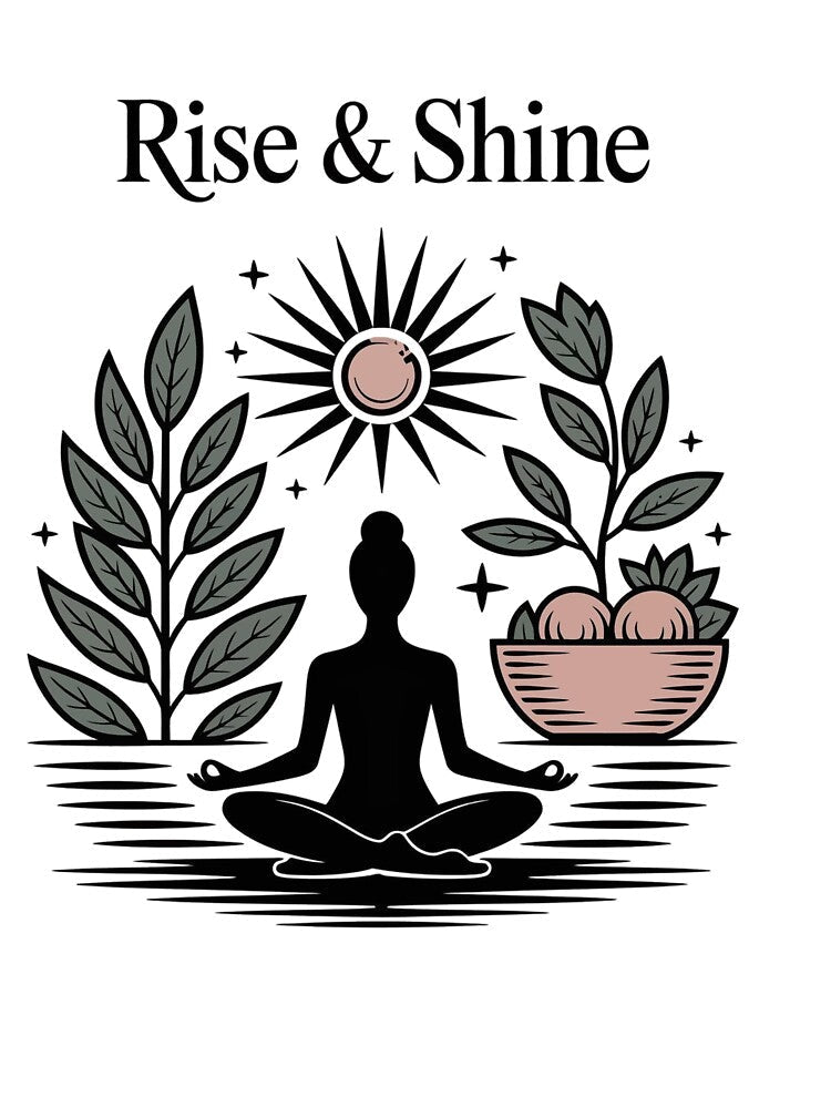 Yoga Rise and Shine by GoxyVision Unisex , , , Long Sleeve Tee
