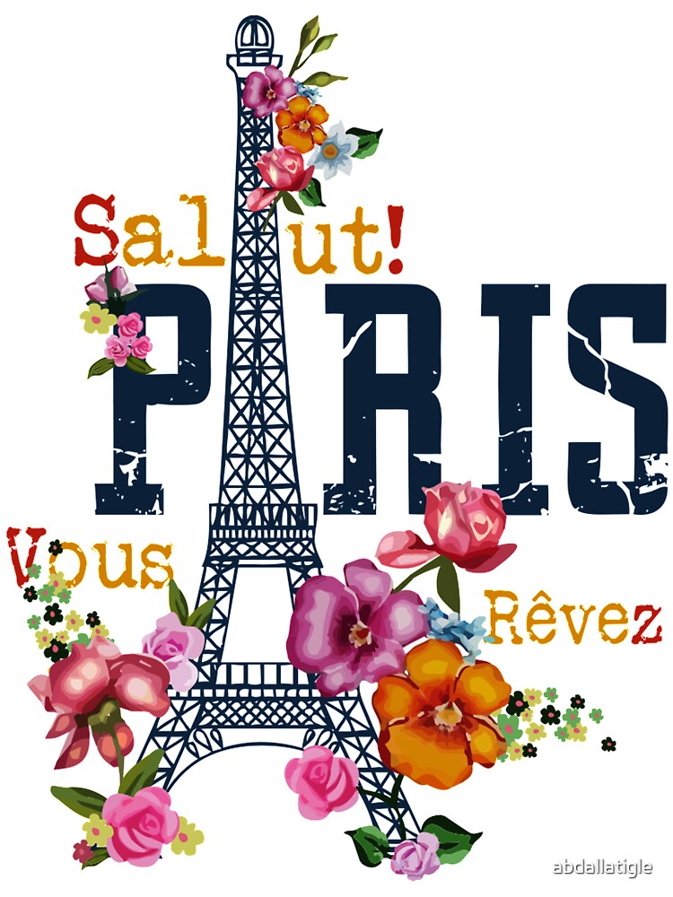 SALUT PARIS amazing classic and premium design by abdallatigle Unisex , , , Long Sleeve Tee