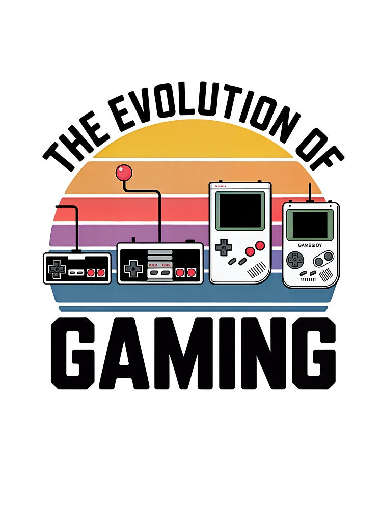 The Evolution of Retro Gaming by Klamottenlabor Unisex , , , Long Sleeve Tee