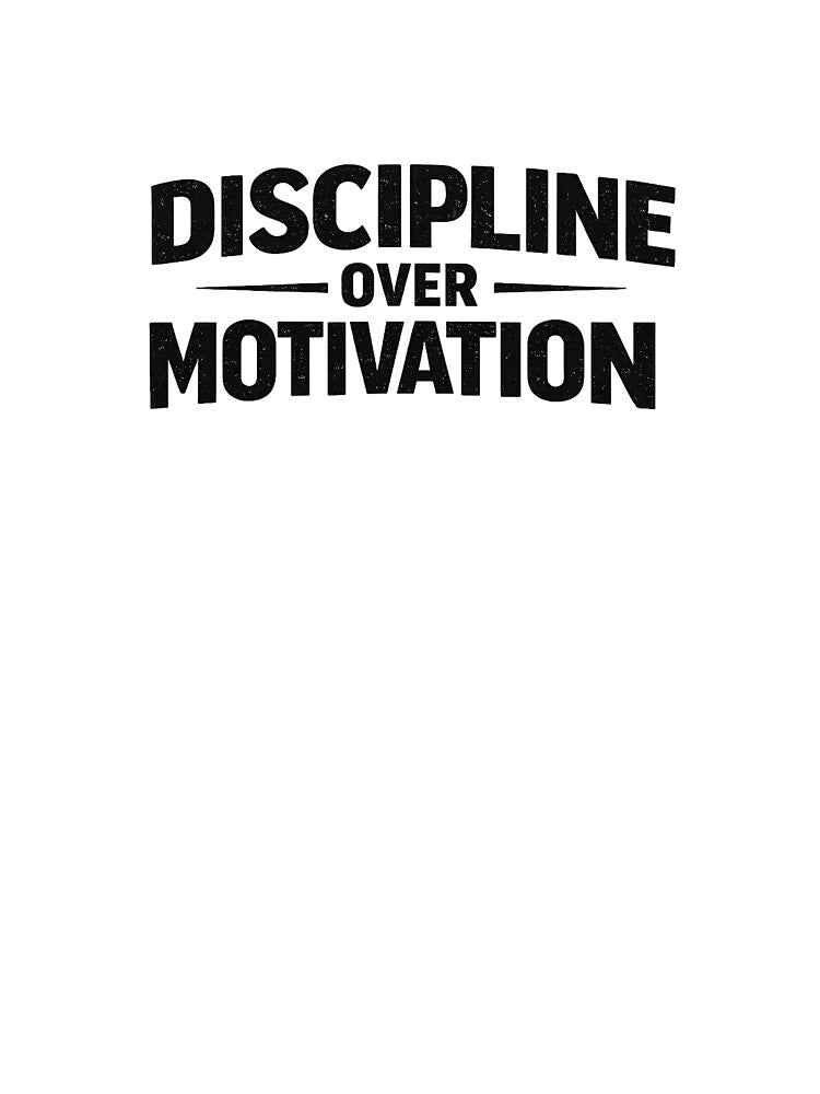 Discipline Over Motivation – Fitness Motivation Gym Quote by Mavriboy Unisex , , , Long Sleeve Tee