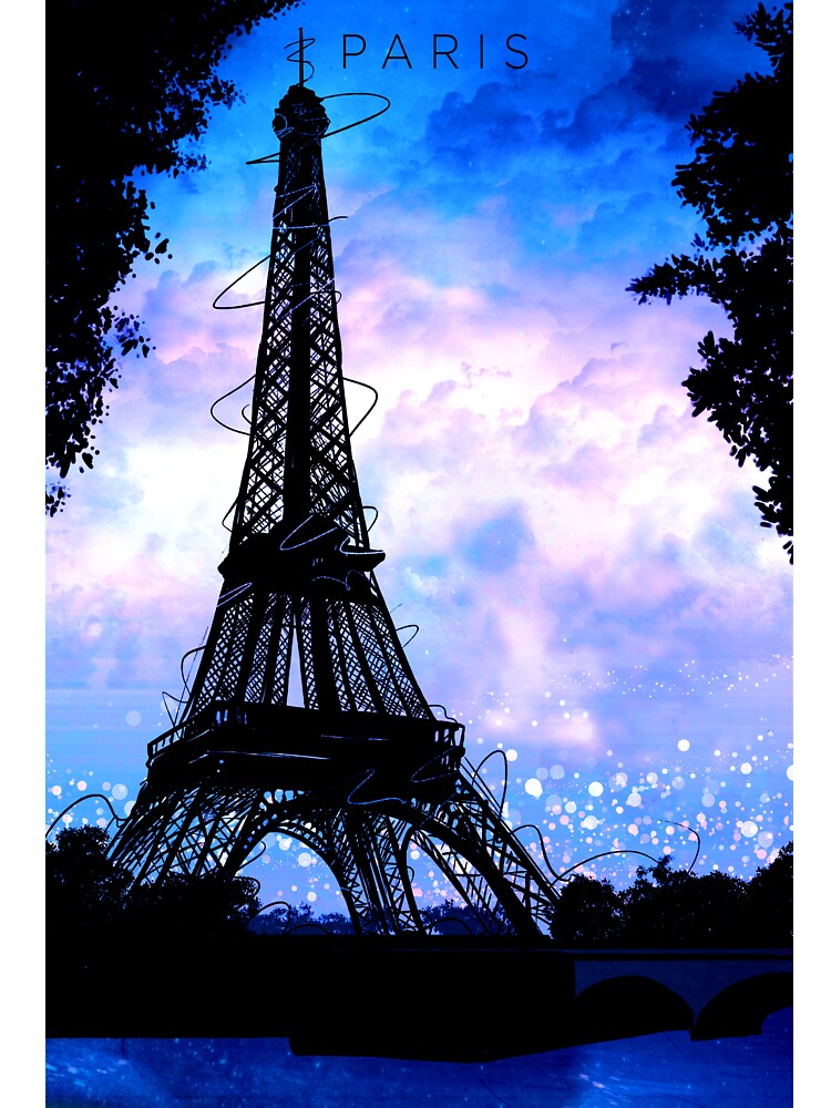 Paris Travel Art by lynxcollection Unisex , , , Long Sleeve Tee