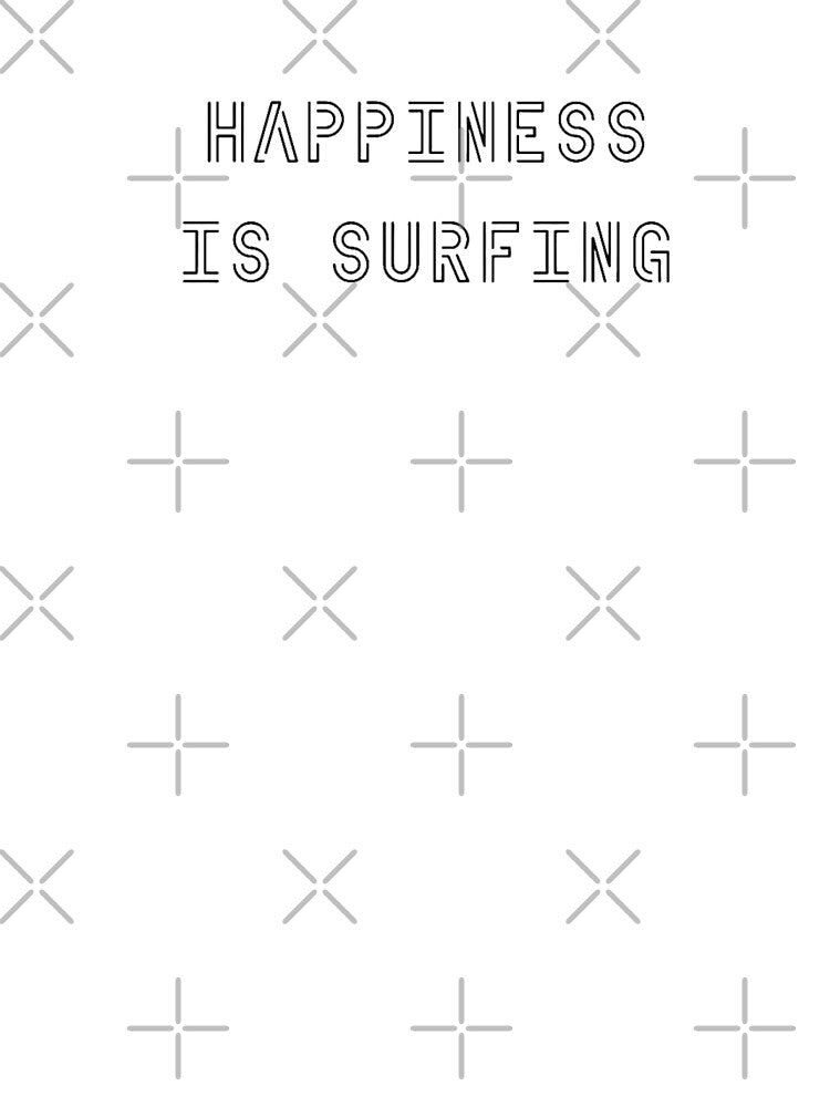 Happiness is Surfing by OptimaShirts Unisex , , , Long Sleeve Tee