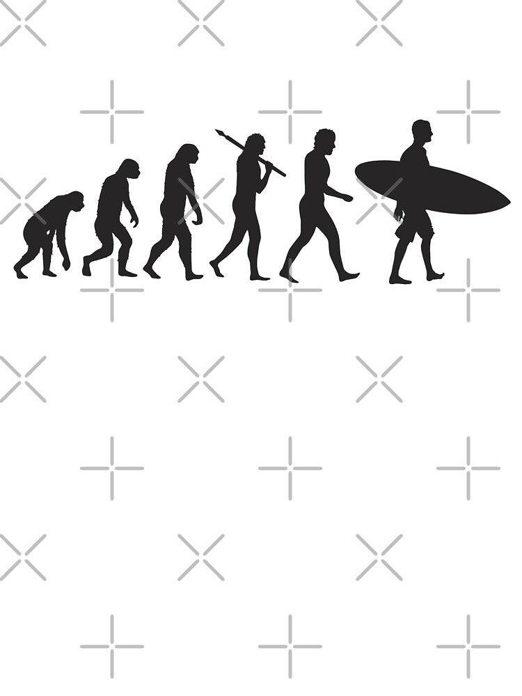 Evolution Surfer by trendingatees Unisex , , , Long Sleeve Tee