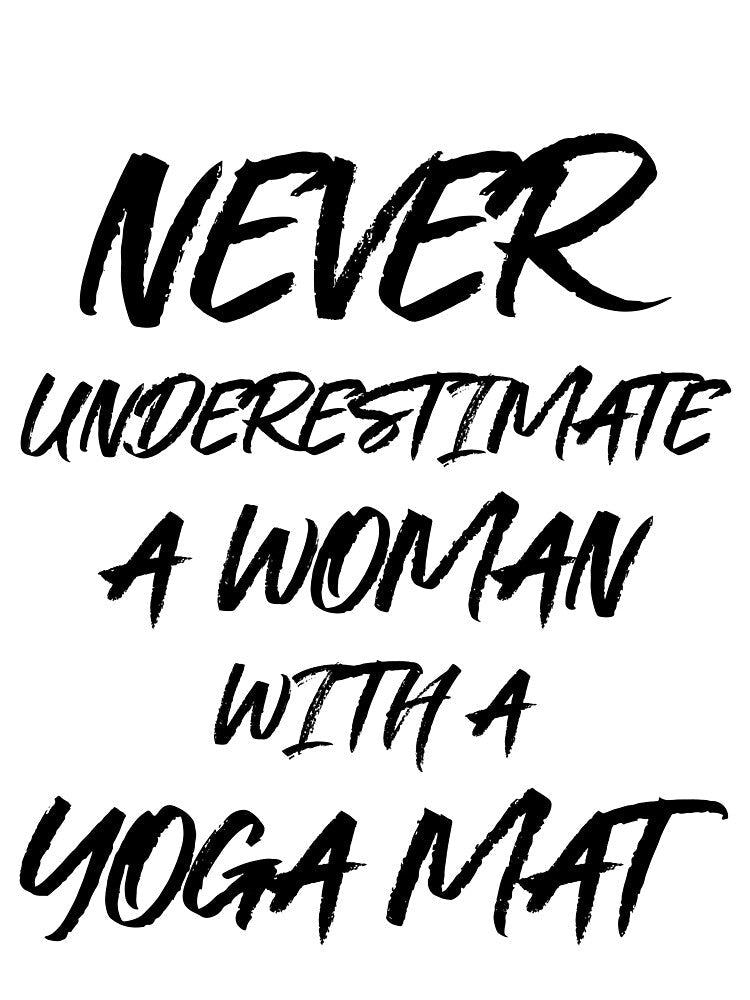 Funny Woman With Yoga Mat by RiseandShineTee Unisex , , , Long Sleeve Tee