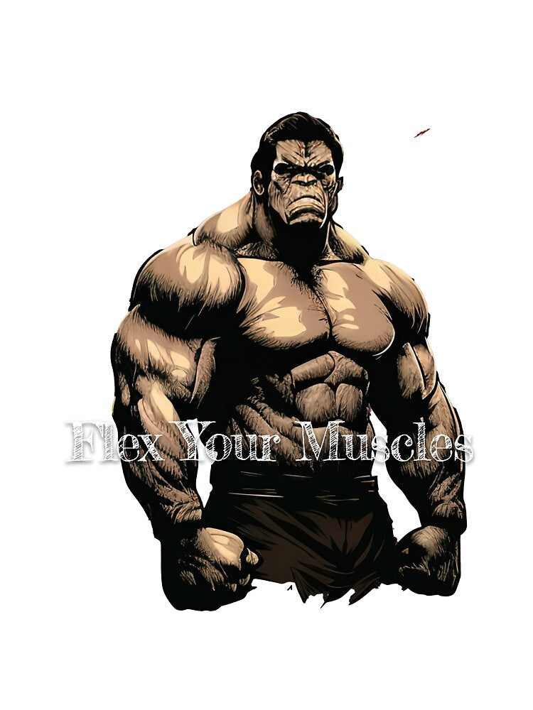 Flex Your MusclesDesignBodybuilding Fitness Gym Workout Exercise Merch Print Design by tengamerx