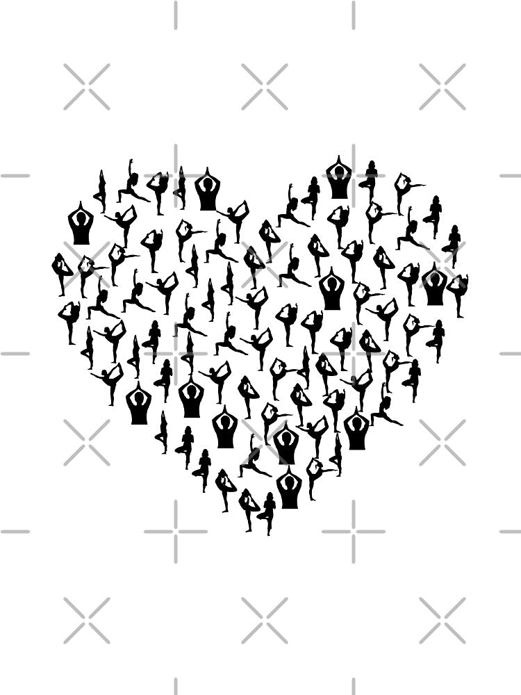 Yoga Heart by OmniDeals Unisex , , , Long Sleeve Tee