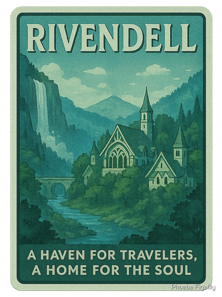 Travel to Rivendell! by Figalily Unisex , , , Long Sleeve Tee