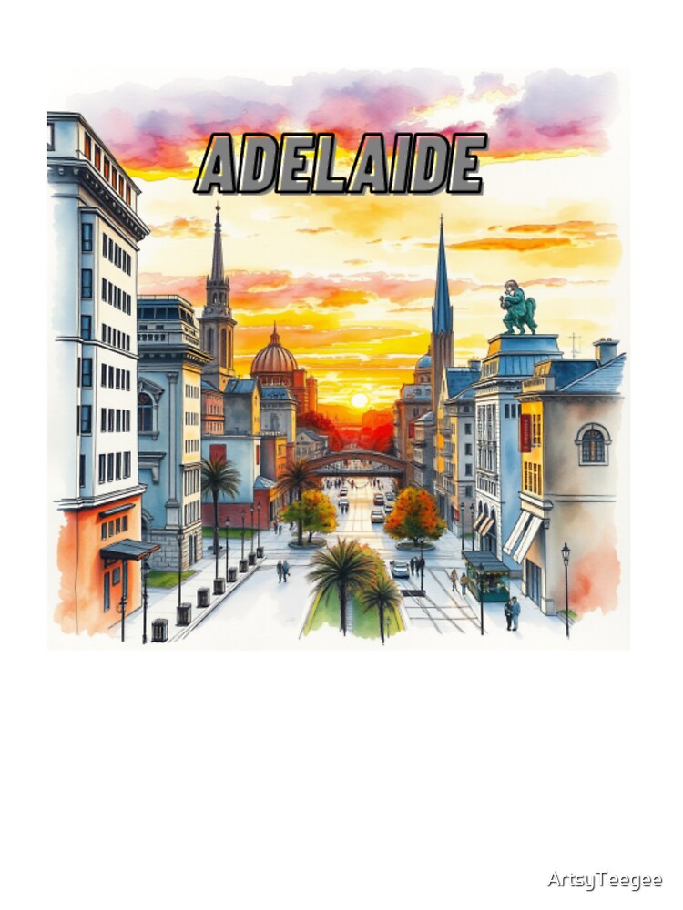 I Love Adelaide by ArtsyTeegee Unisex , , , Long Sleeve Tee