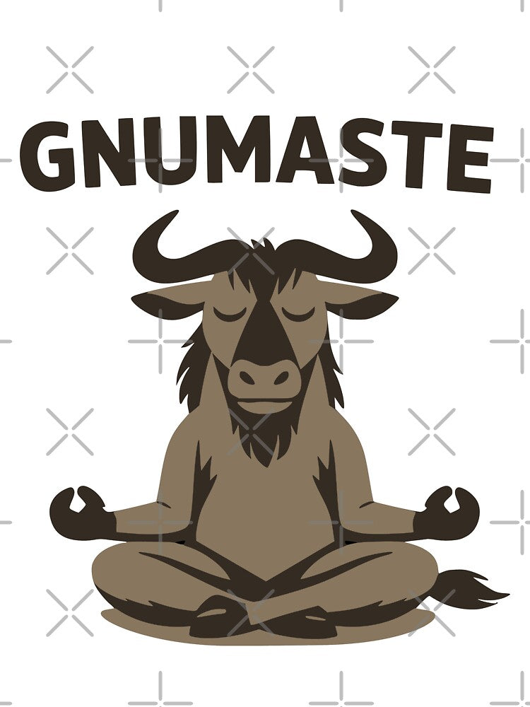 Gnumaste: The Meditative Wildebeest by AlyxoGer✅ Unisex , , , Long Sleeve Tee