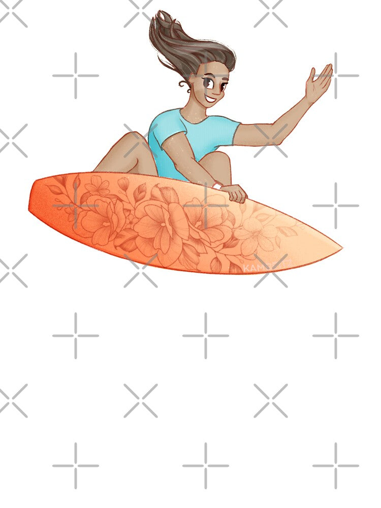 Surfing by Rachelkambeitz Unisex , , , Long Sleeve Tee