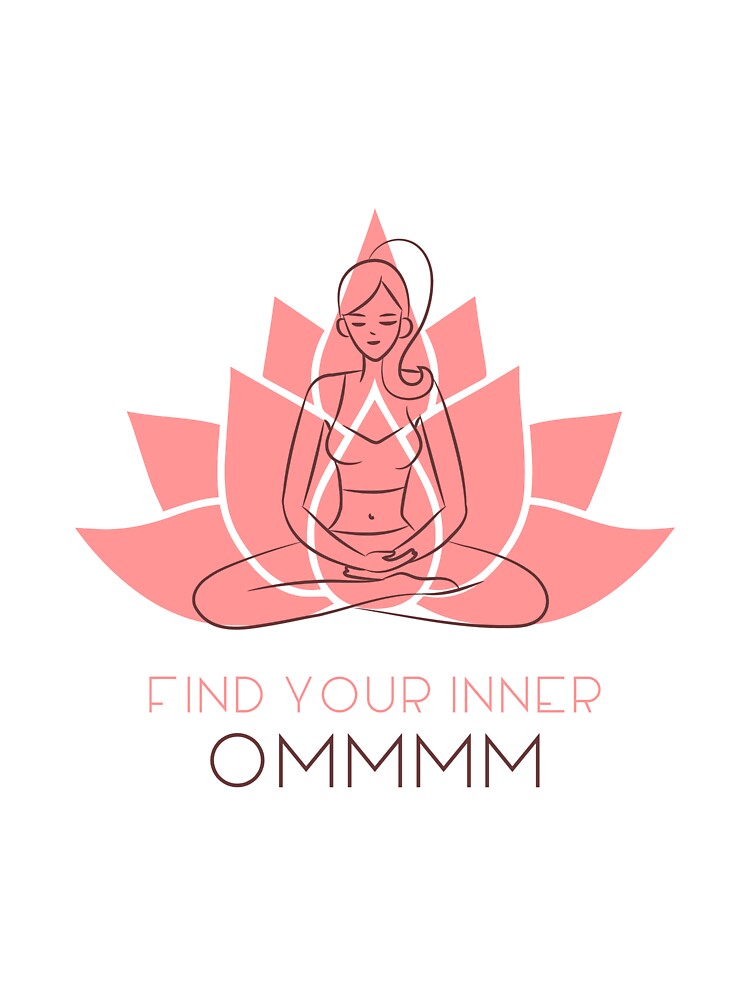 Find Your Inner Ommmm Yoga by FunTeeGraphics1 Unisex , , , Long Sleeve Tee
